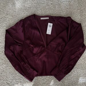 Abercrombie & Fitch Deep Burgundy Blouse